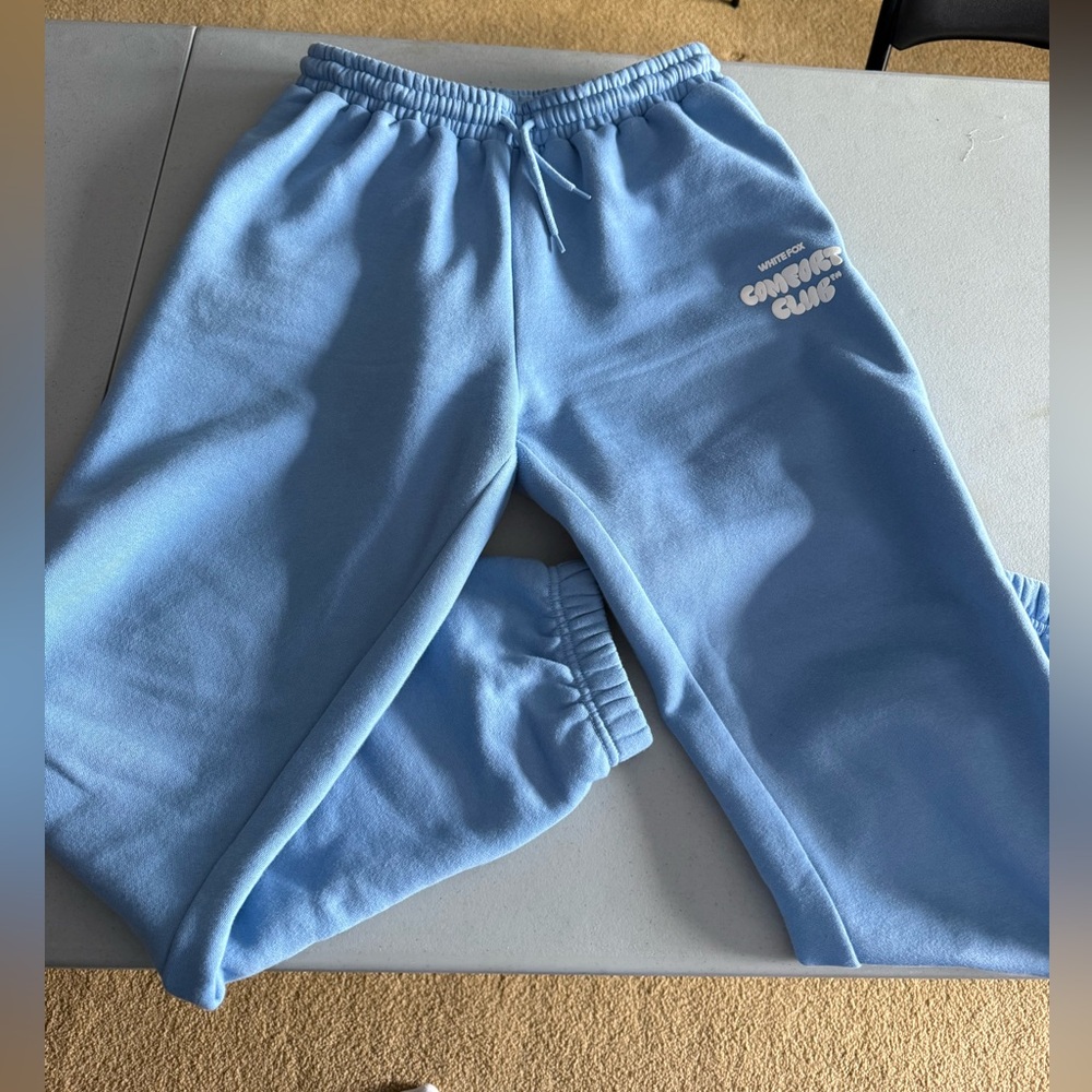 White Fox Boutique Blue Joggers/Sweatpants